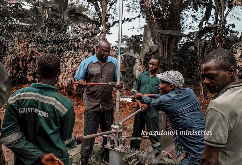Borehole drilling.